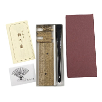 金太郎と鯉 扇立セット(5寸)【扇や 半げしょう】
