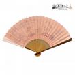 【漆】鳥獣戯画/ピンク・婦人用【扇や 半げしょう】