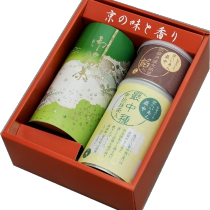 宇治茶とお手作り抹茶もなか(風呂敷包み)【きよ泉】