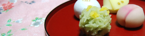 京菓子処船屋秋月の桃の節句ひな祭りの上生菓子